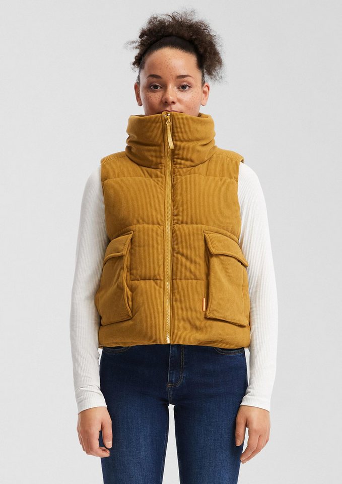 QS T-Shirt Outdoor-Weste Outdoor-Weste aus Kord von QS