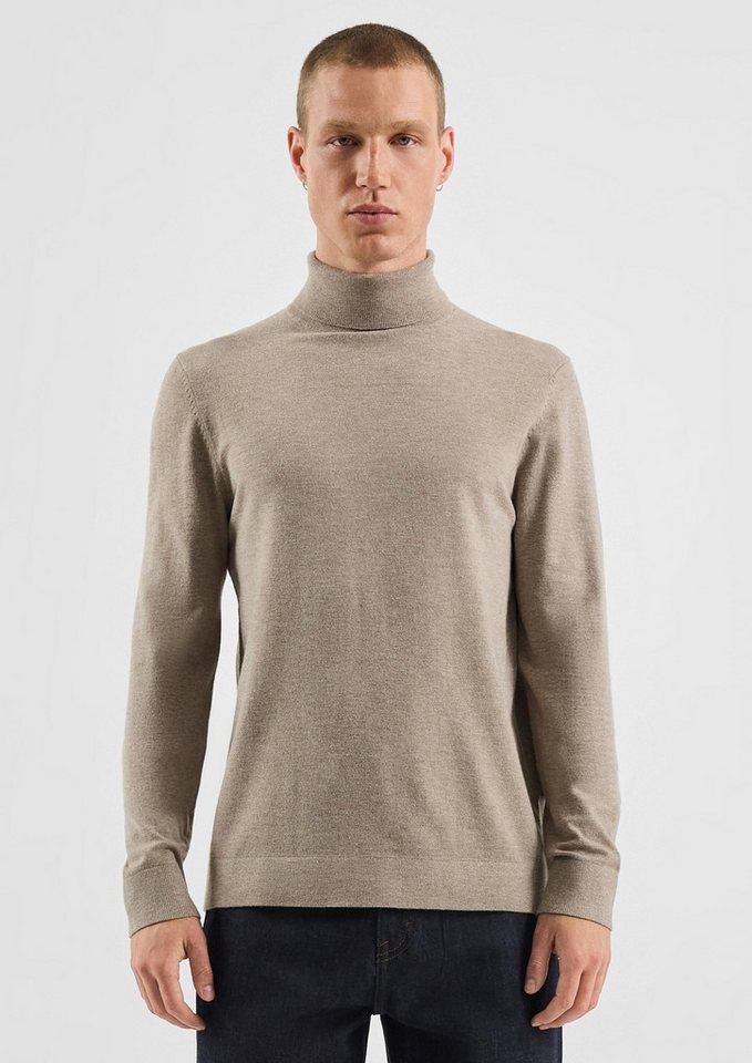 QS T-Shirt Strickpullover Rollkragenpullover in Feinstrick - NOOS Farbergänzung von QS