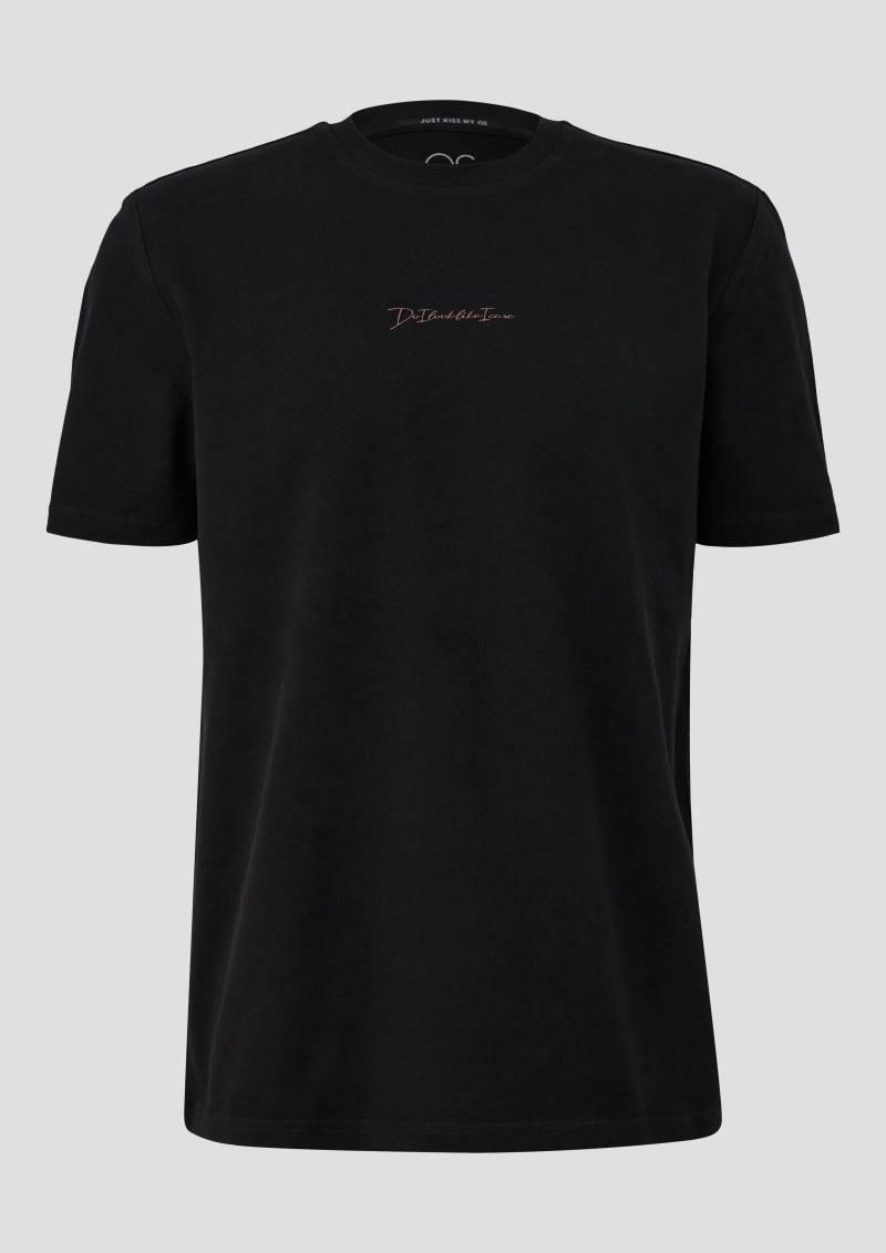 QS - Loose Fit T-Shirt, Herren, schwarz von QS