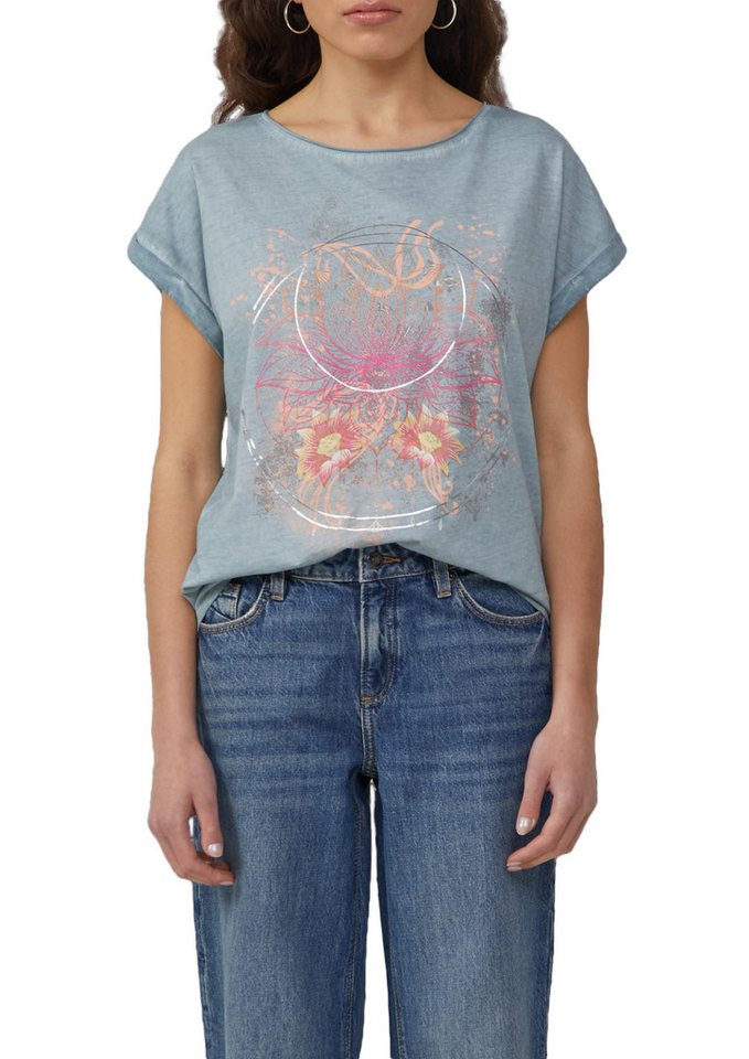 QS T-Shirt mit Frontprint von QS