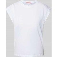 QS T-Shirt mit Kappärmeln Modell 'Over' in Weiss, Größe XL von QS