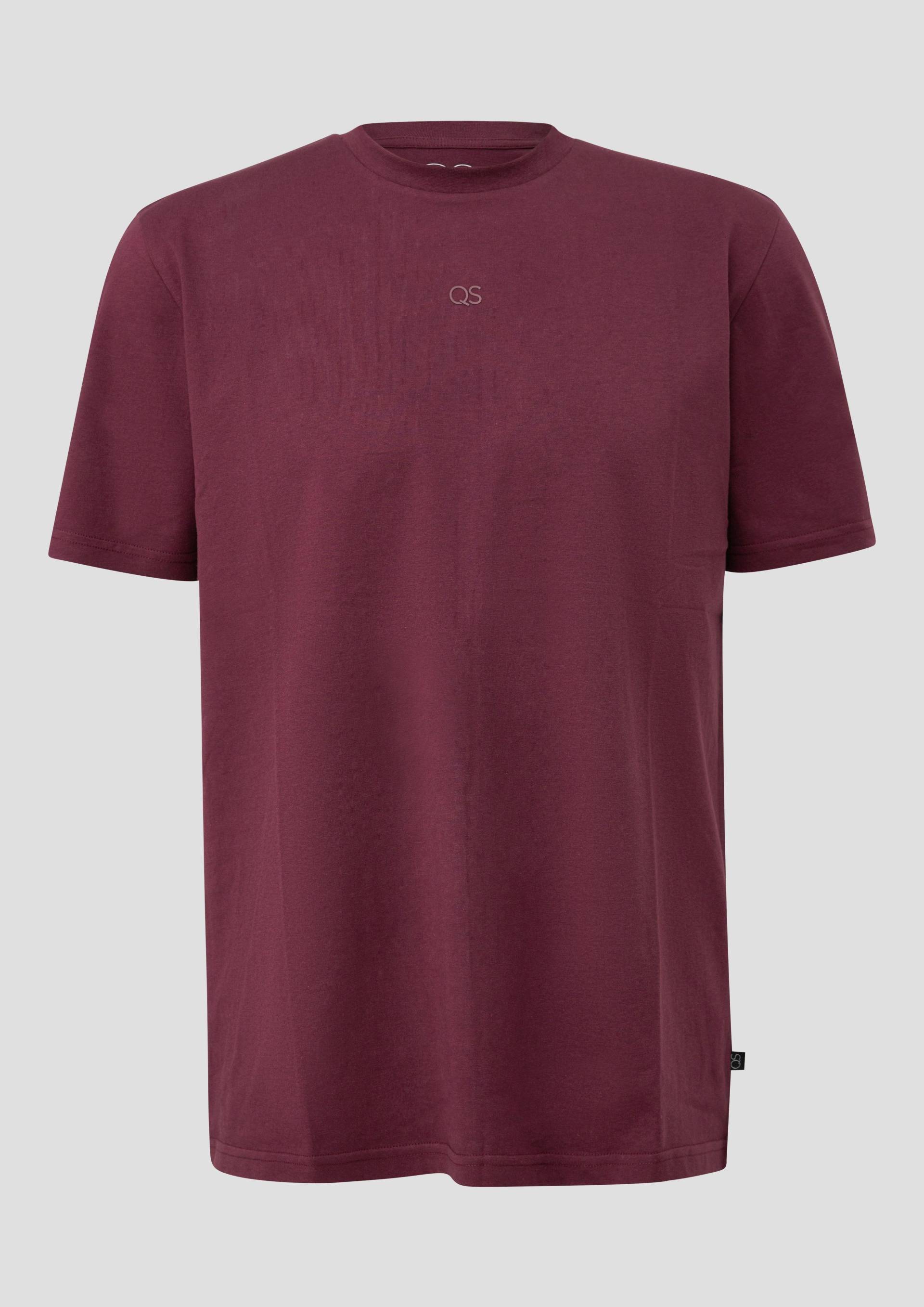 QS - T-Shirt mit Logo-Print, Herren, rot von QS