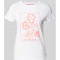 QS T-Shirt mit Motiv-Print Modell 'Paint' in Weiss, Größe M von QS