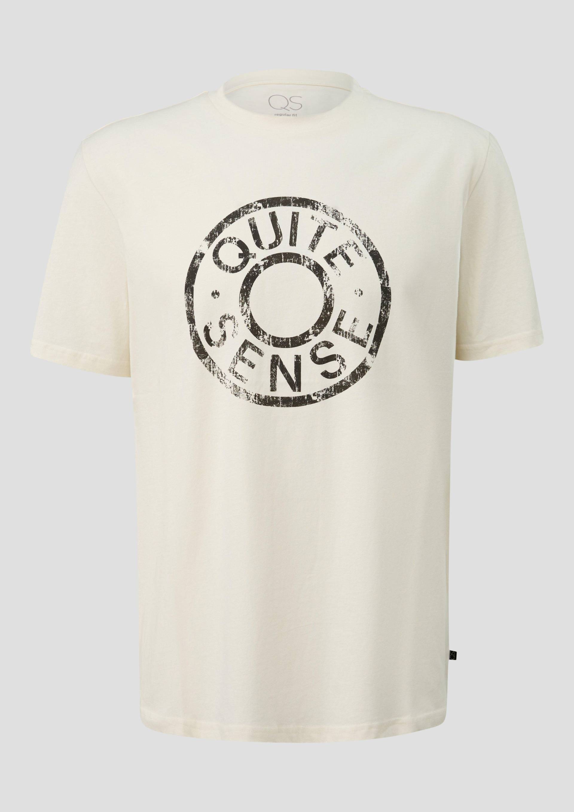QS - T-Shirt mit Print, Herren, creme QS - T-Shirt mit Print, Herren, creme von QS