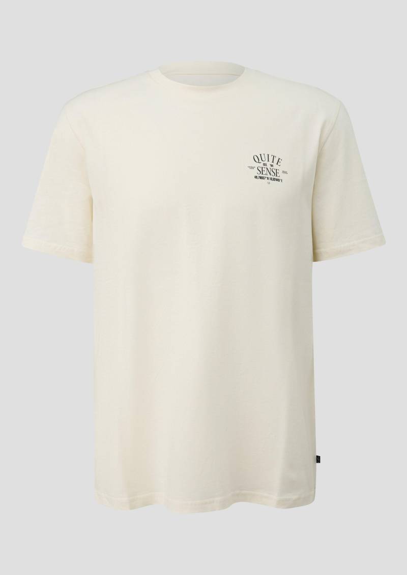 QS - T-Shirt mit Print, Herren, creme QS - T-Shirt mit Print, Herren, creme von QS
