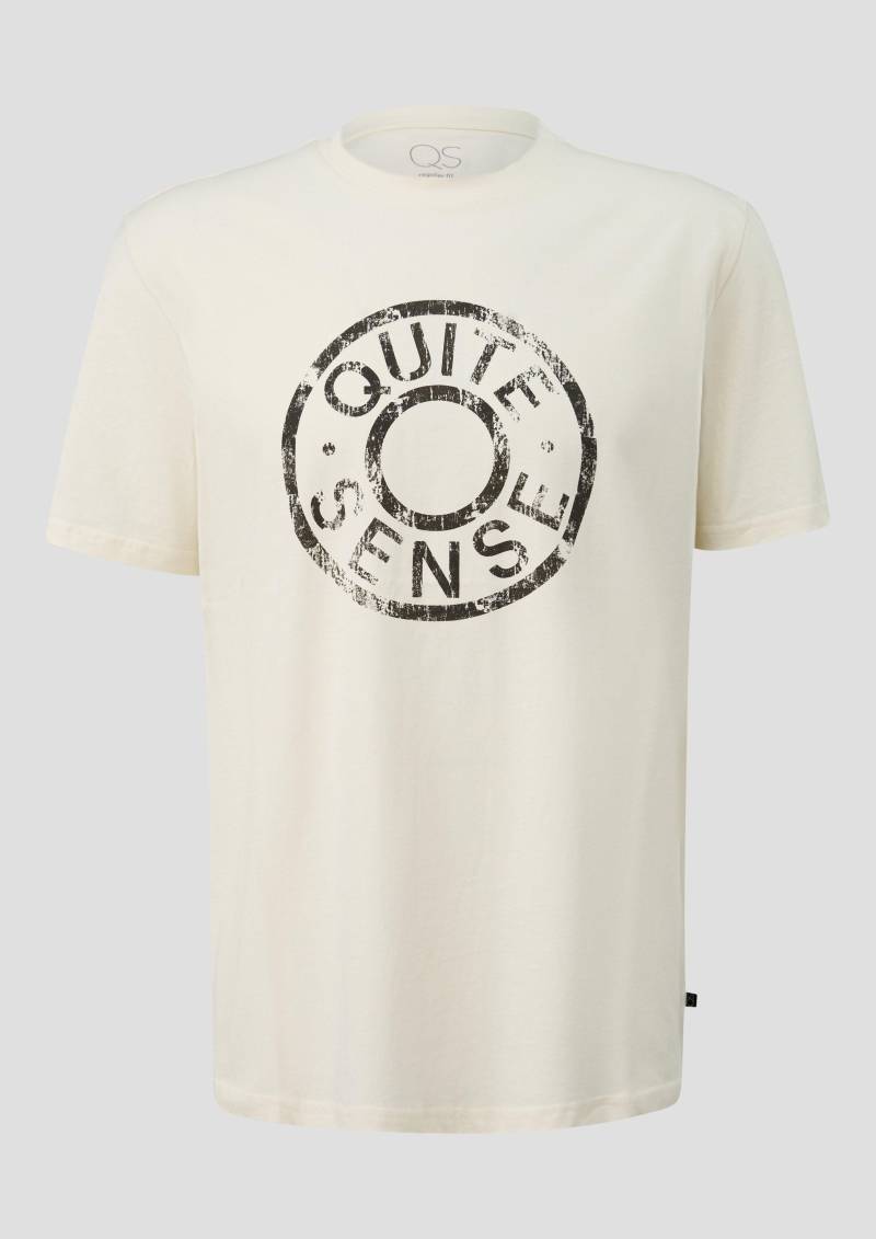 QS - T-Shirt mit Print, Herren, creme QS - T-Shirt mit Print, Herren, creme von QS