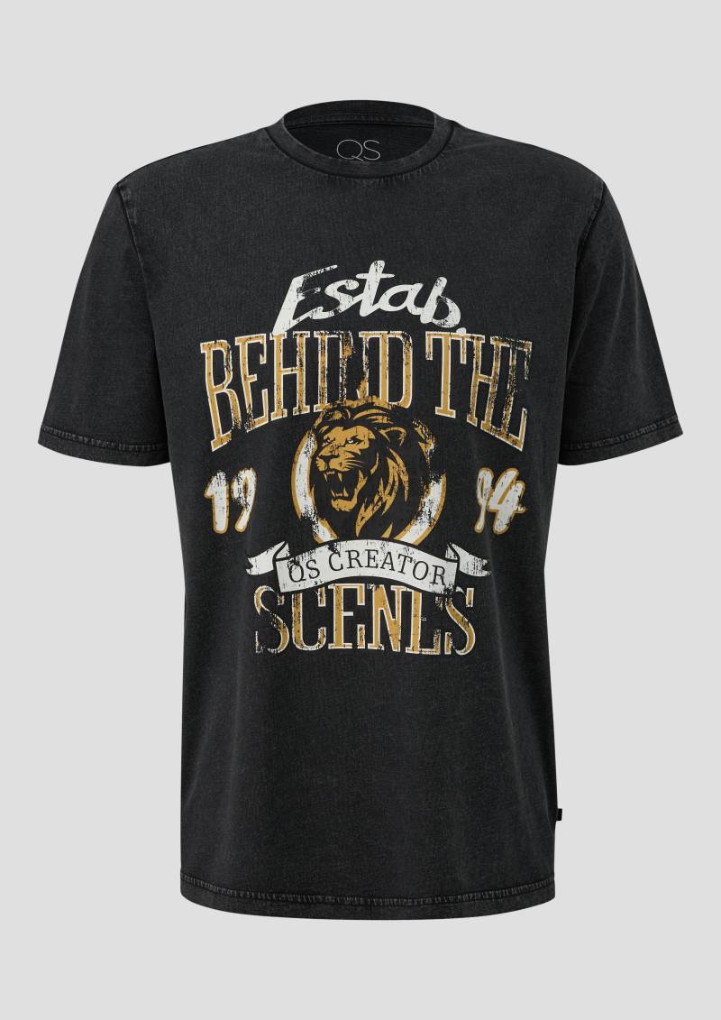 QS - T-Shirt mit Print, Herren, schwarz QS - T-Shirt mit Print, Herren, schwarz von QS