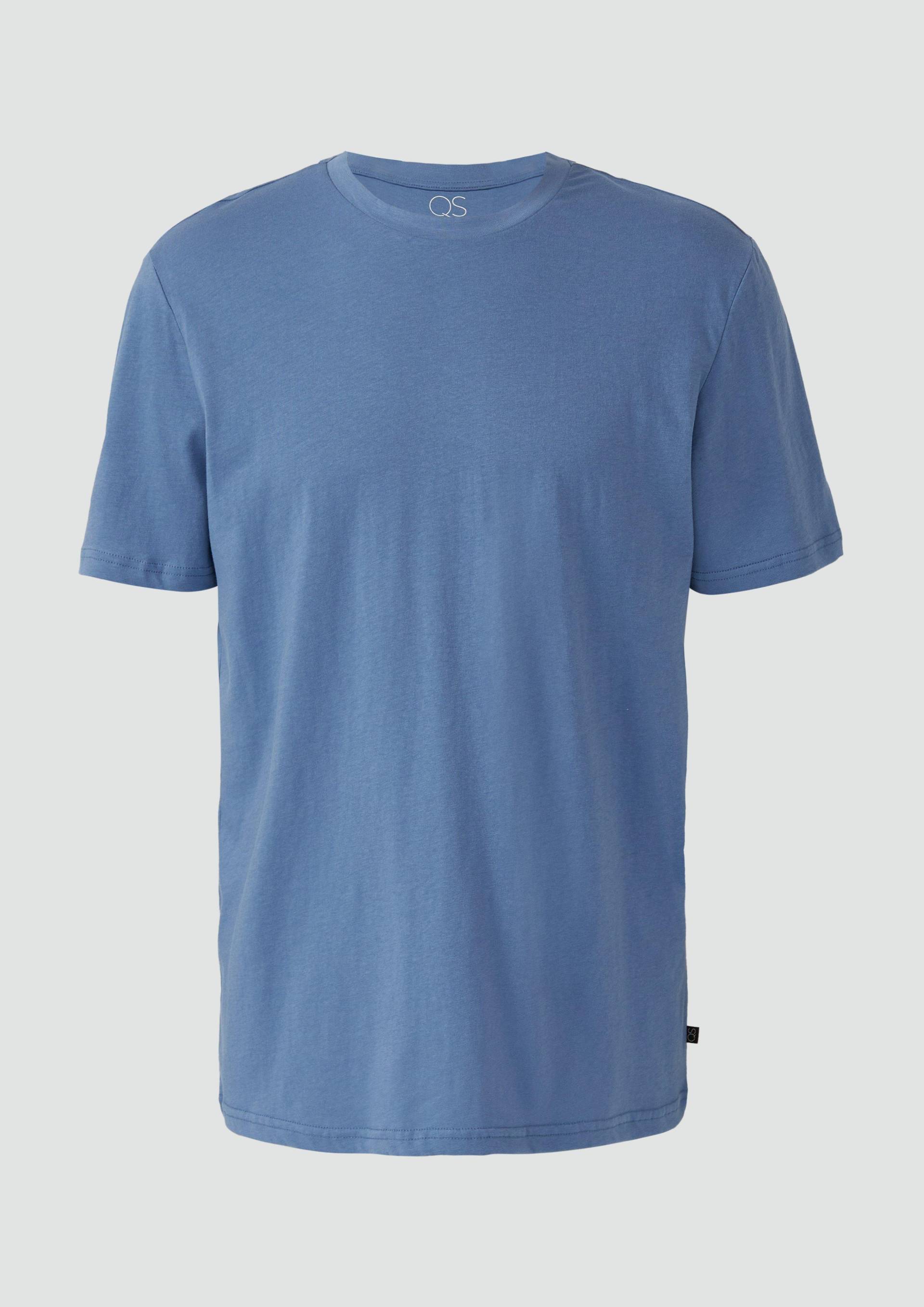 QS - T-Shirt mit Rundhalsausschnitt, Herren, blau QS - T-Shirt mit Rundhalsausschnitt, Herren, blau von QS