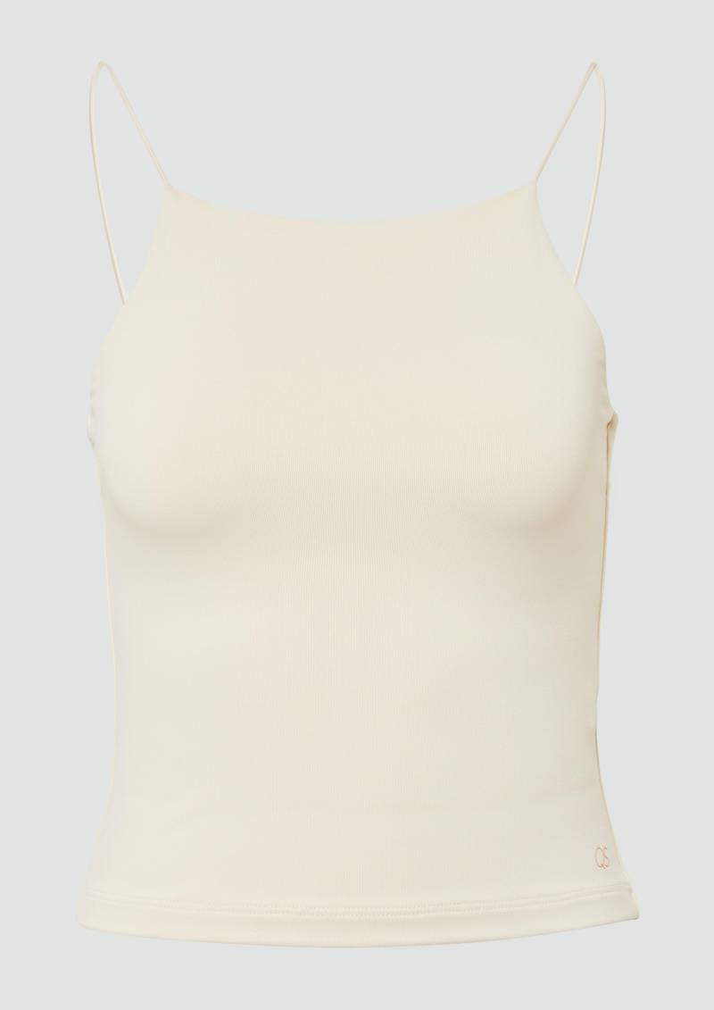 QS - Verkürzest Spaghettiträgertrop, Damen, Beige QS - Verkürzest Spaghettiträgertrop, Damen, Beige von QS