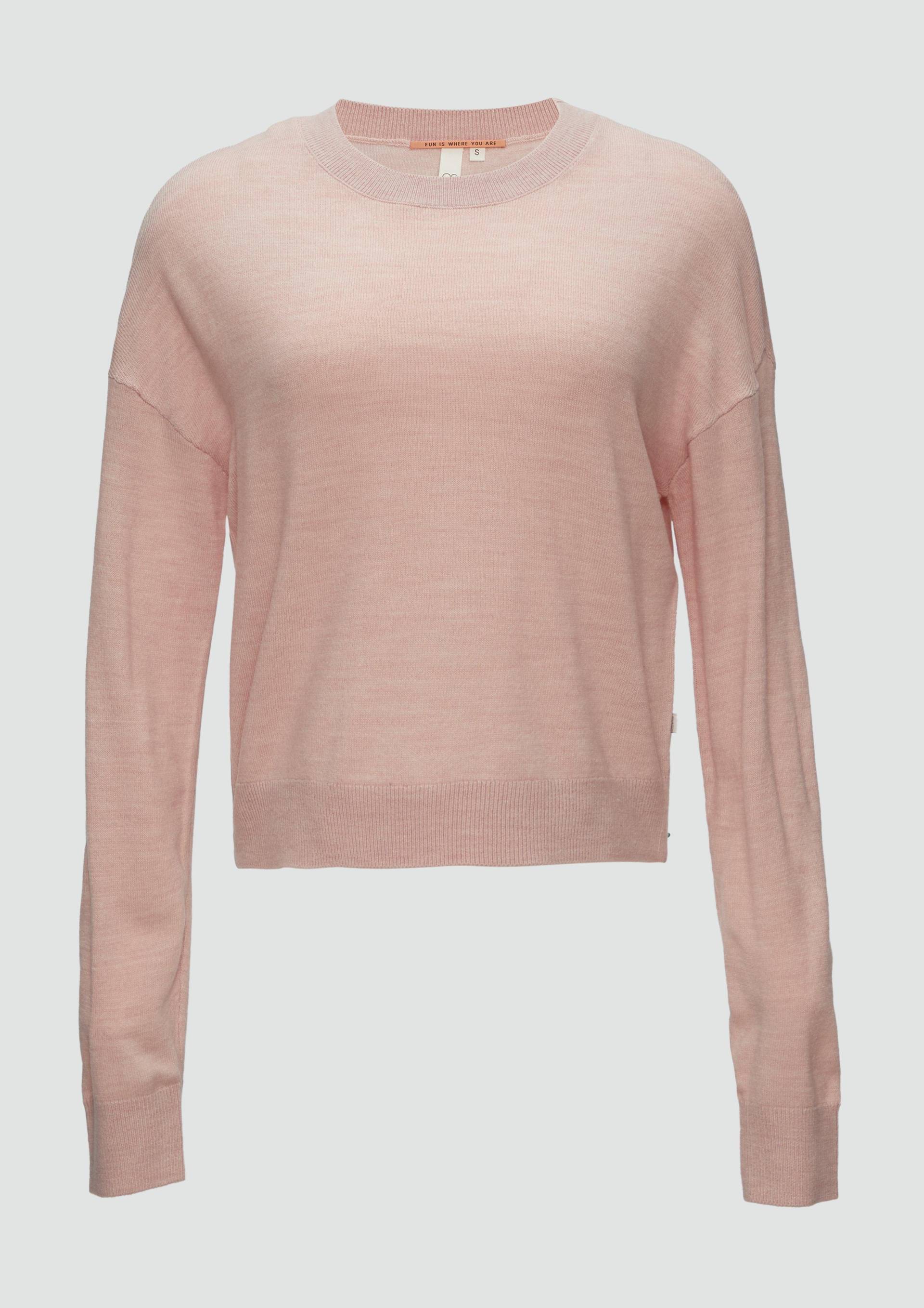 QS - Verkürzter Strickpullover in Melange-Optik, Damen, Rosa QS - Verkürzter Strickpullover in Melange-Optik, Damen, Rosa von QS