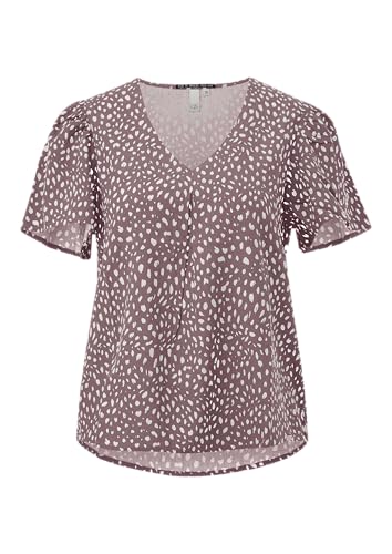 QS Viskose Bluse mit All-Over-Print aubergine 36 von QS