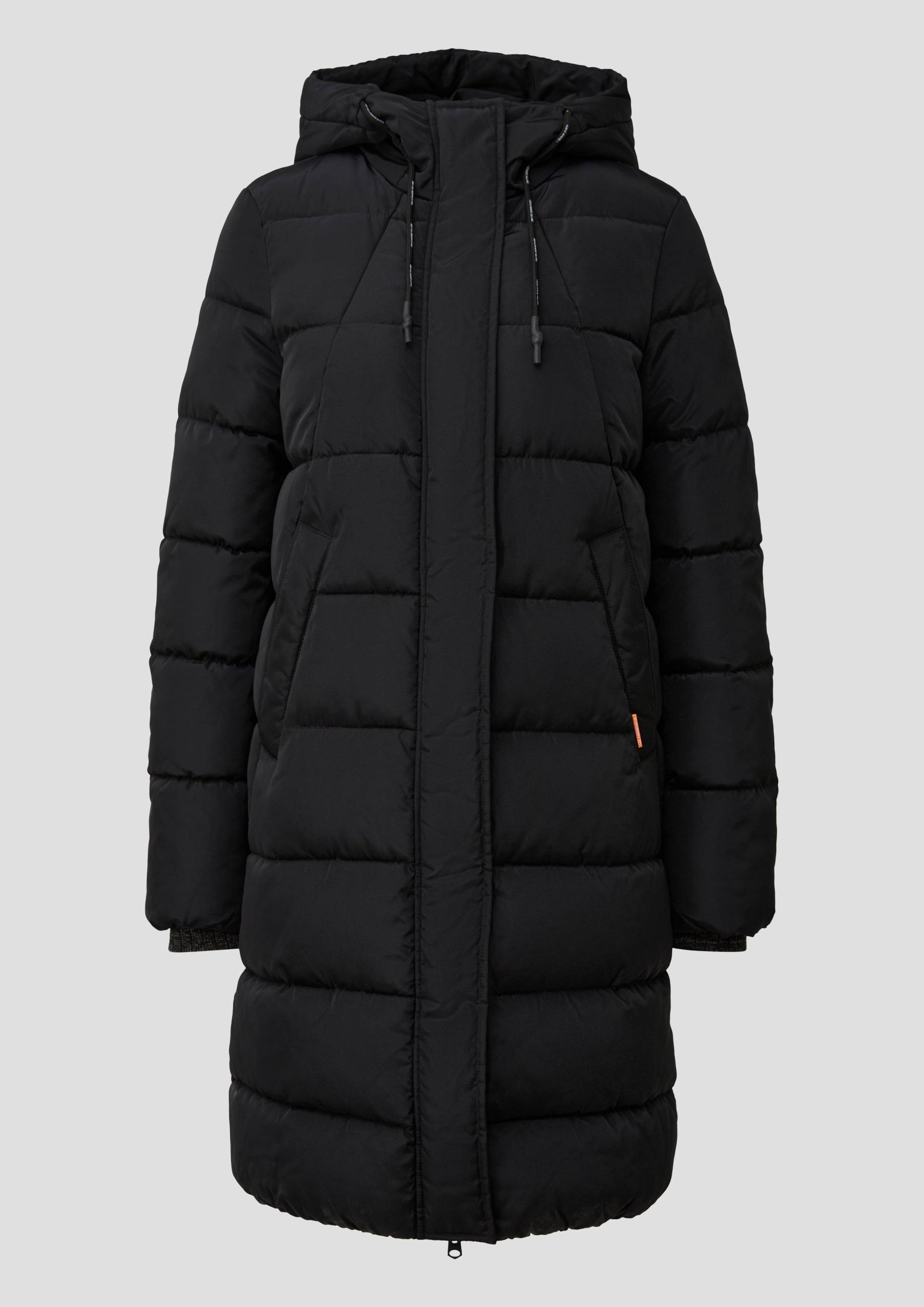 QS - Wattierter Steppmantel, Damen, schwarz von QS