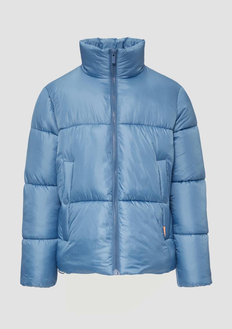 QS - Wattierte Steppjacke mit verstellbarem Saum, Herren, blau von QS
