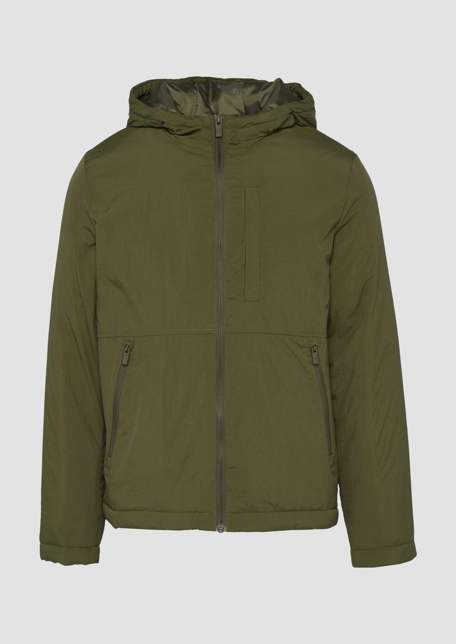 QS - Wattierte Übergangsjacke mit Kapuze, Herren, Grün QS - Wattierte Übergangsjacke mit Kapuze, Herren, Grün von QS