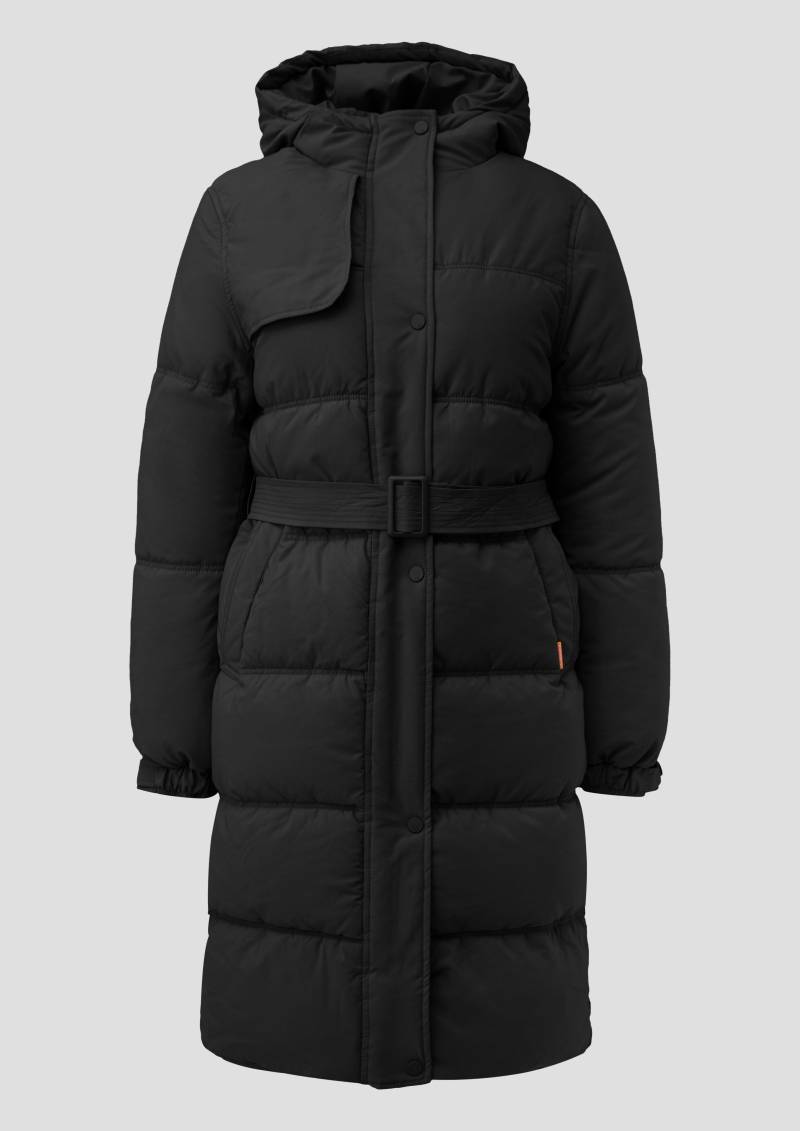 QS - Wattierter Steppmantel, Damen, schwarz von QS