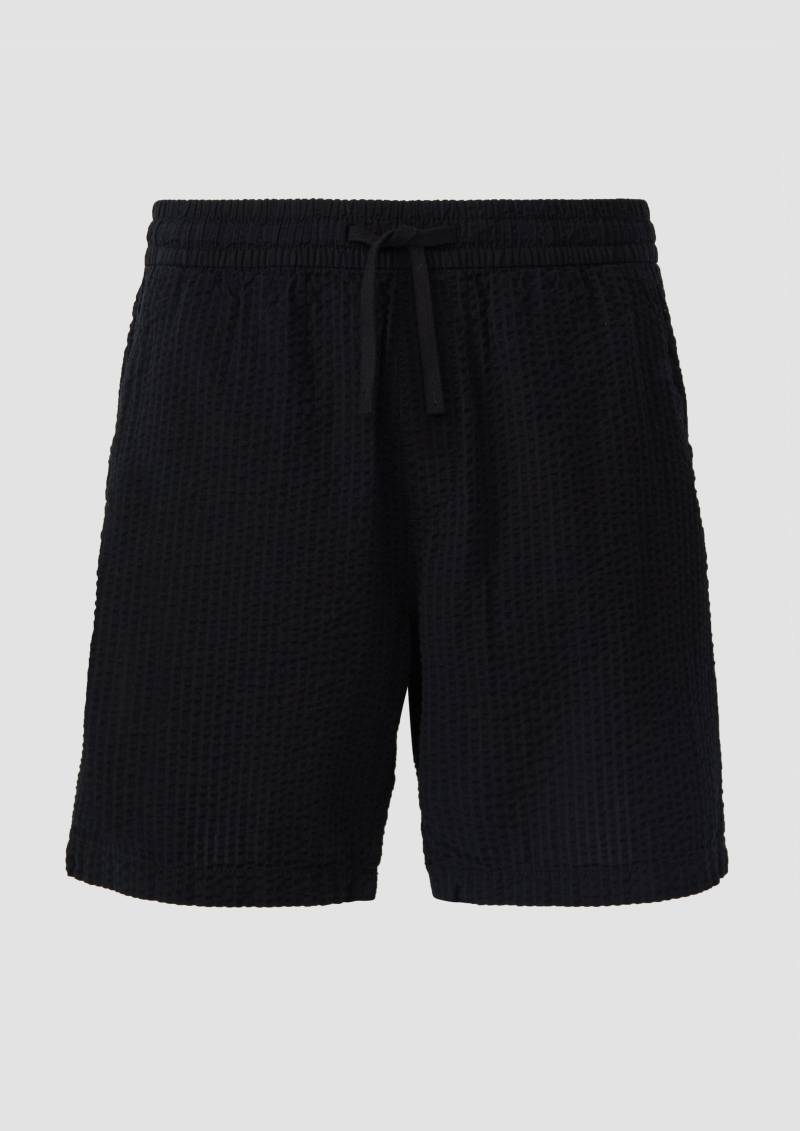 QS - Webjogger aus Seersucker, Herren, schwarz von QS