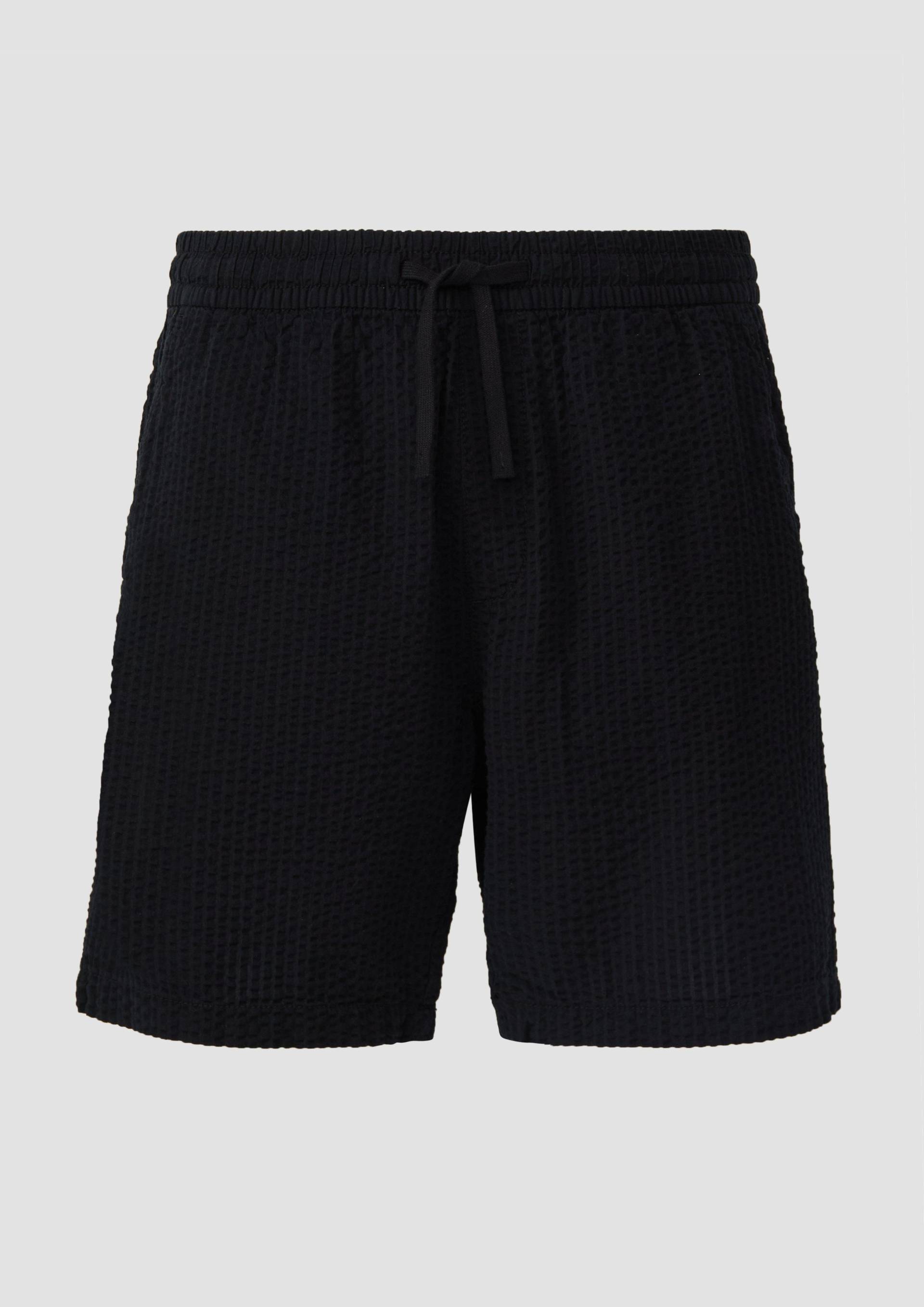 QS - Webjogger aus Seersucker, Herren, schwarz QS - Webjogger aus Seersucker, Herren, schwarz von QS