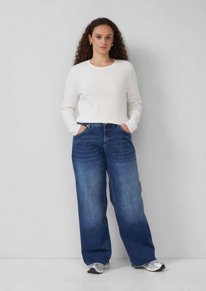 QS Weite Jeans Jeans-Hose Jeans / Slim Fit / Mid Rise / Wide Leg / Superstretch von QS