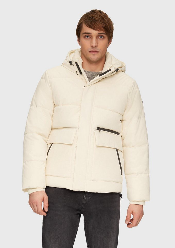 QS Winterjacke Outdoor-Jacke Gesteppte Winterjacke mit Kapuze und Innenkragen von QS