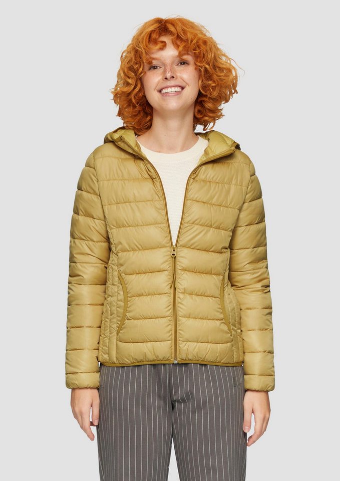 QS Winterjacke Outdoor-Jacke Leicht wattierte Steppjacke mit Kapuze von QS