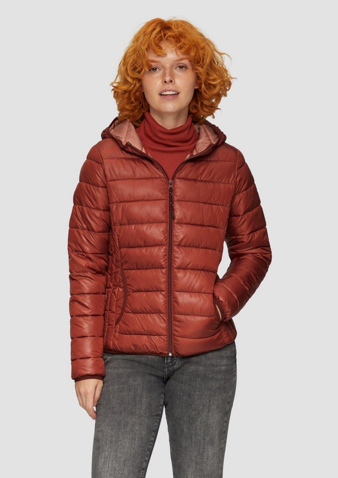 QS Winterjacke Outdoor-Jacke Leicht wattierte Steppjacke mit Kapuze von QS