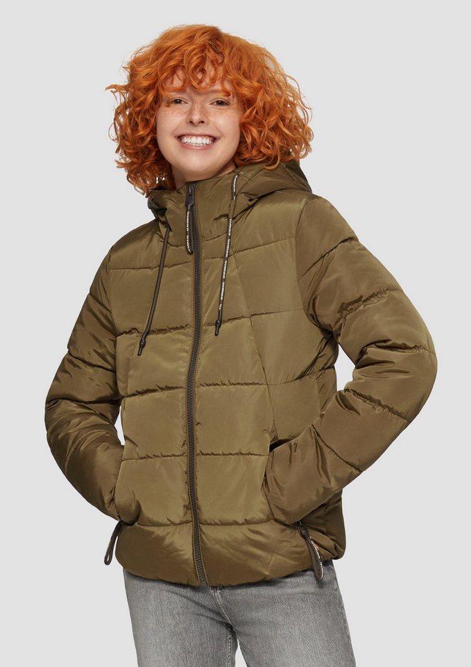 QS Winterjacke Outdoor-Jacke Wattierte Steppjacke mit Kapuze von QS