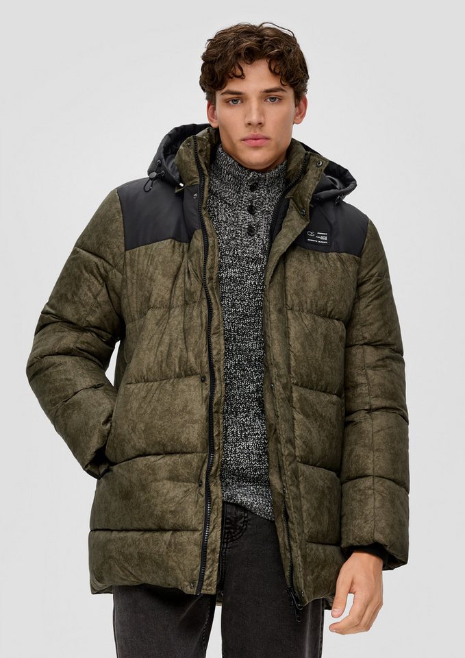 QS Wintermantel Outdoor-Mantel Steppjacke in Colour Blocking-Optik von QS