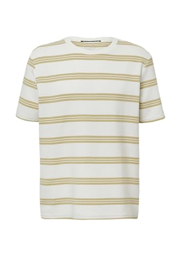 Strukturiertes Jersey-T-Shirt mit Streifen Sandstein XXL Strukturiertes Jersey-T-Shirt mit Streifen Sandstein XXL von QS