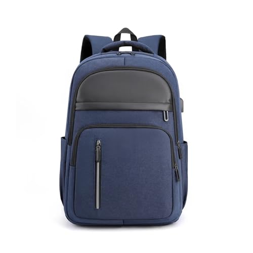 NICHANGHUA Lässiger Business-Laptop-Rucksack, Reiserucksack, multifunktional, wasserdicht, Studentenrucksack, große Schultasche for Mädchen und Jungen (Color : Blue) von QSFZ