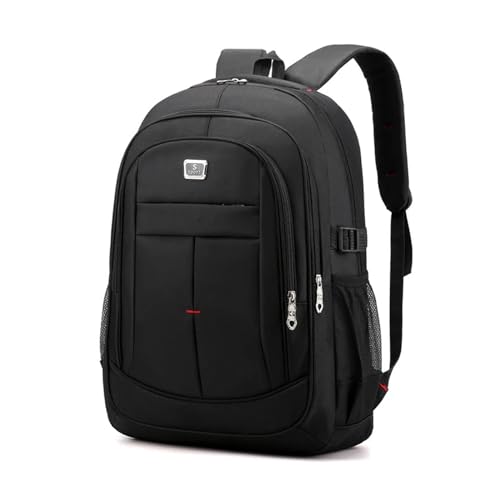 NICHANGHUA Rucksack Männer Rucksack Computer Business Schulter Taschen Männlichen Reise Freizeit Student Laptop Rucksack Schule Taschen Junge (Color : Black) von QSFZ