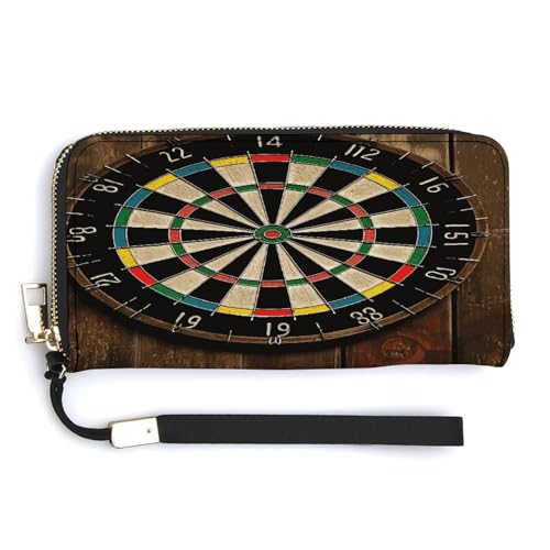 QSKDLAC RFID-Geldbörse für Damen, personalisierte Dartscheibe, lange Clutch, Kartenetuis für Damen und Herren, Dartscheibe, 20.0*10.5cm, Modern QSKDLAC RFID-Geldbörse für Damen, personalisierte Dartscheibe, lange Clutch, Kartenetuis für Damen und Herren, Dartscheibe, 20.0*10.5cm, Modern von QSKDLAC