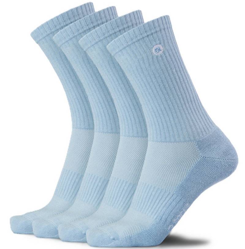 QSOCKS Socken Atmungsaktive Premium Sportsocken für Damen & Herren (Packung, 4 Paar) Premium Sportsocken mit Komfort und Performance von QSOCKS
