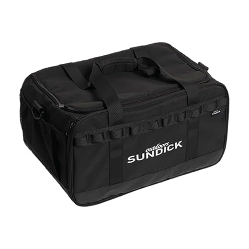 QSTDGVPW Picknicks Camping Topf Set Aufbewahrungstasche Herd Barbecue Handtasche Anti-Kollision 36 L Crossbody Schultertasche zum Kochen im Freien, Schwarz von QSTDGVPW