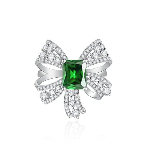 Luxusbandfliegen Unendlichkeitsringe für Frauen 925 Silber Kubikzirkonia Pave cz Versprechen Ringe für ihre Eheringen für immer Liebe Knoten Square Cut Simulate Edelstein offen verstellbare Ring Luxusbandfliegen Unendlichkeitsringe für Frauen 925 Silber Kubikzirkonia Pave cz Versprechen Ringe für ihre Eheringen für immer Liebe Knoten Square Cut Simulate Edelstein offen verstellbare Ring von QSYJCCXD