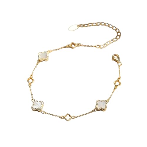 NEU 2025 UNISEX 925 STERLING SLILD SILBER HOOL Vierblätter Kette Armbänder 14K Gold Natural Shell Blumenformehandgeformte Frauen Dekoration Schmuck Luxus mit Ihnen Accessoires Trendy Best für NEU 2025 UNISEX 925 STERLING SLILD SILBER HOOL Vierblätter Kette Armbänder 14K Gold Natural Shell Blumenformehandgeformte Frauen Dekoration Schmuck Luxus mit Ihnen Accessoires Trendy Best für von QSYJCCXD