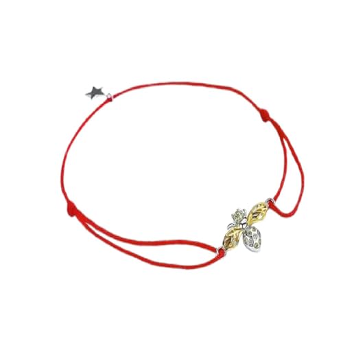 Neues 2025 Queen Bee Seilkettenarmband für Frauen echte 925 Sterling Silber Star Armband Geschenke Freundschaftsarmbänder Dekoration Schmuck Gedenk mit Ihnen Accessoires Trendy Best für Geschenk von QSYJCCXD