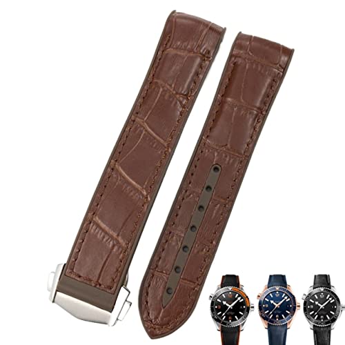 QSYJCCXD 22mm 20mm Cowide Watchbänder für Omega Seamaster 300 Speedmaster de Ville Uhrengurt für Männer Armband Point Schnalle QSYJCCXD 22mm 20mm Cowide Watchbänder für Omega Seamaster 300 Speedmaster de Ville Uhrengurt für Männer Armband Point Schnalle von QSYJCCXD