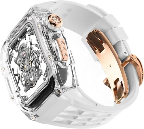 QSYJCCXD 49mm 45 mm 44mm transparent Uhrengehäuse Gummiband -Mod -Kit , für Ultra 2 8/7/6/5/4/SE -Serie , Männer Frauen RM Clear Watch Hülle Sport atmungsaktiven Riemenersatz QSYJCCXD 49mm 45 mm 44mm transparent Uhrengehäuse Gummiband -Mod -Kit , für Ultra 2 8/7/6/5/4/SE -Serie , Männer Frauen RM Clear Watch Hülle Sport atmungsaktiven Riemenersatz von QSYJCCXD