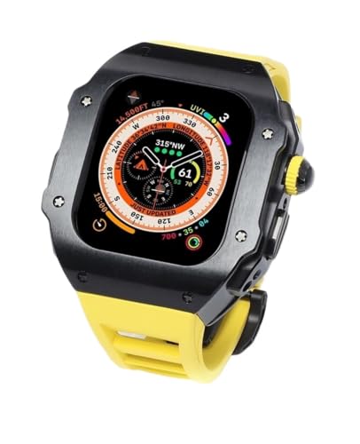 QSYJCCXD Edelstahl -Lünette Watch Hülle Gummiband -Mod -Mod -Kit , Für Serien Ultra 2 49mm Ersatz , Männer Metal Watch Hülle Sport atmungsaktiv QSYJCCXD Edelstahl -Lünette Watch Hülle Gummiband -Mod -Mod -Kit , Für Serien Ultra 2 49mm Ersatz , Männer Metal Watch Hülle Sport atmungsaktiv von QSYJCCXD