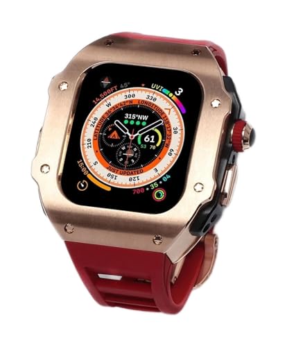 QSYJCCXD Edelstahl -Lünette Watch Hülle Gummiband -Mod -Mod -Kit , Für Serien Ultra 2 49mm Ersatz , Männer Metal Watch Hülle Sport atmungsaktiv QSYJCCXD Edelstahl -Lünette Watch Hülle Gummiband -Mod -Mod -Kit , Für Serien Ultra 2 49mm Ersatz , Männer Metal Watch Hülle Sport atmungsaktiv von QSYJCCXD