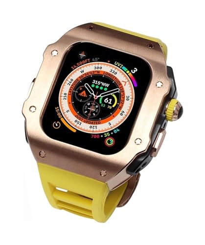 QSYJCCXD Edelstahl -Lünette Watch Hülle Gummiband -Mod -Mod -Kit , Für Serien Ultra 2 49mm Ersatz , Männer Metal Watch Hülle Sport atmungsaktiv QSYJCCXD Edelstahl -Lünette Watch Hülle Gummiband -Mod -Mod -Kit , Für Serien Ultra 2 49mm Ersatz , Männer Metal Watch Hülle Sport atmungsaktiv von QSYJCCXD