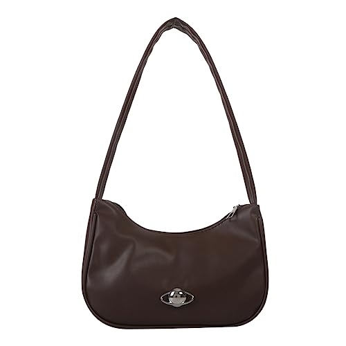 QSYJCCXD Frauen kleine Umhängetaschen Reißverschluss Mode Hobo Handtaschen Leder unter der Armtasche Leichte Festpreis Clutch von QSYJCCXD