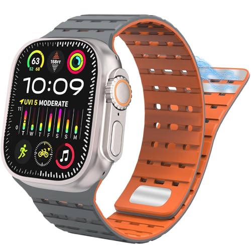 QSYJCCXD Für Band 49mm 45 mm 44 mm 42 mm Bands für Frauen Männer, Sportmagnet -Silikongurt für SE2 & Serie 08.09.06.5. Ultra 2/Ultra QSYJCCXD Für Band 49mm 45 mm 44 mm 42 mm Bands für Frauen Männer, Sportmagnet -Silikongurt für SE2 & Serie 08.09.06.5. Ultra 2/Ultra von QSYJCCXD