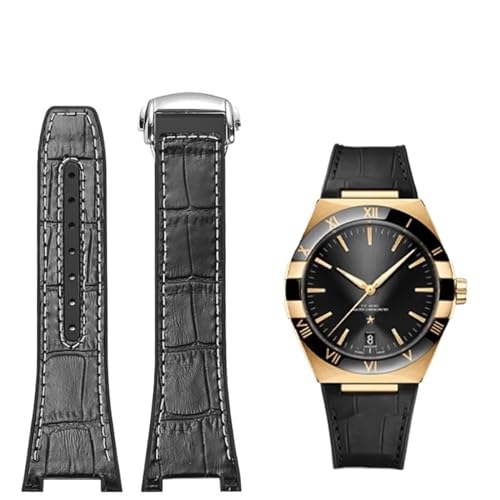 QSYJCCXD Für Omega Constellation Double Eagle Series Watchband Manhattan Rubber Cowide männlichen Observatoriumsgurt 25-14 mm von QSYJCCXD