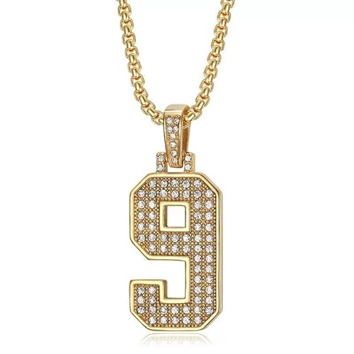 QSYJCCXD Herren digitale Halskette ausgestattet Pendellanhänger Halskette, 0-9 Digitale Reize, vergoldet mit Kubikzirkonia, Box-Ketten-Frauen-Anhänger Custom Spleiic Halskette QSYJCCXD Herren digitale Halskette ausgestattet Pendellanhänger Halskette, 0-9 Digitale Reize, vergoldet mit Kubikzirkonia, Box-Ketten-Frauen-Anhänger Custom Spleiic Halskette von QSYJCCXD