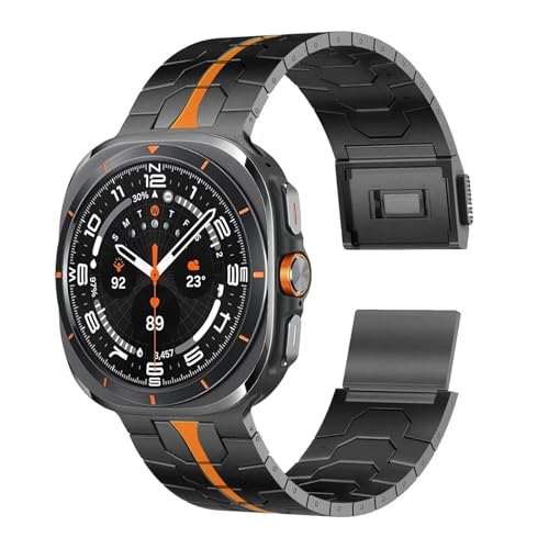 QSYJCCXD Magnetisches Titanband für Galaxy Watch Ultra 7 47mm Männer Luxusgurt für Galaxy Watch 47 Ultra -No -Lücken Armband Uhrenbänder QSYJCCXD Magnetisches Titanband für Galaxy Watch Ultra 7 47mm Männer Luxusgurt für Galaxy Watch 47 Ultra -No -Lücken Armband Uhrenbänder von QSYJCCXD