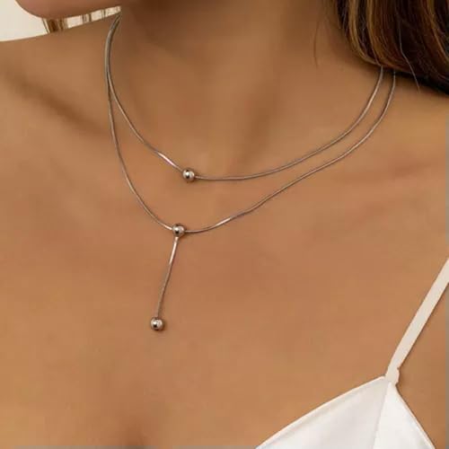 QSYJCCXD Mehrschichtiger Butterfly Heart Star Chain Anhänger Halskette Halskette Frauen Frauen Schmuck 19-3 Schicht Silber-Tag QSYJCCXD Mehrschichtiger Butterfly Heart Star Chain Anhänger Halskette Halskette Frauen Frauen Schmuck 19-3 Schicht Silber-Tag von QSYJCCXD