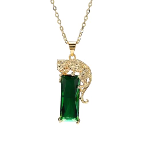 QSYJCCXD NEU 2025 14K Gelbgold Real Natural Smaragd Halsketten Frauen Silber 925 Schmuck Pierscionki Bizuteria Emerald Edelstein Anhänger Halskette Dekoration Schmuck Luxus Trendy Best für Geschenk von QSYJCCXD