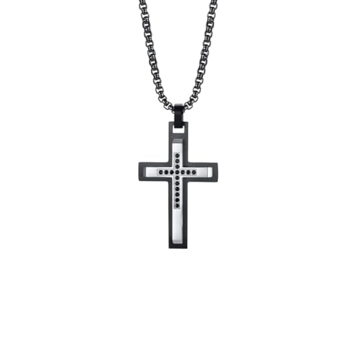 QSYJCCXD NEU 2025 UNISEX MENS CROSS Halsketten, doppelte Schichten Edelstahl Anhänger Stilvoller religiöser Glauben Schmuck Geschenke Modetrendy Accessoires kreatives Geschenk für Frauen und Männer QSYJCCXD NEU 2025 UNISEX MENS CROSS Halsketten, doppelte Schichten Edelstahl Anhänger Stilvoller religiöser Glauben Schmuck Geschenke Modetrendy Accessoires kreatives Geschenk für Frauen und Männer von QSYJCCXD