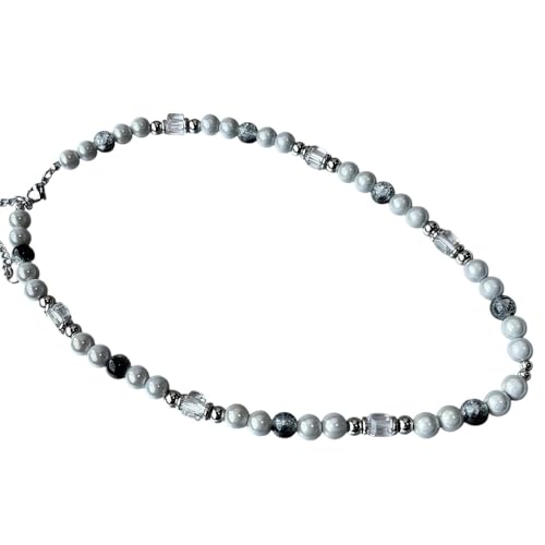 QSYJCCXD NEU 2026 Hip Hop Original Design Reflexion Perlenhalskette Mann Eis Cracked Stone Perlen Edelstahl Männer ästhetische Dekoration Schmuck Luxuszubehör Trendig Best für Geschenk QSYJCCXD NEU 2026 Hip Hop Original Design Reflexion Perlenhalskette Mann Eis Cracked Stone Perlen Edelstahl Männer ästhetische Dekoration Schmuck Luxuszubehör Trendig Best für Geschenk von QSYJCCXD